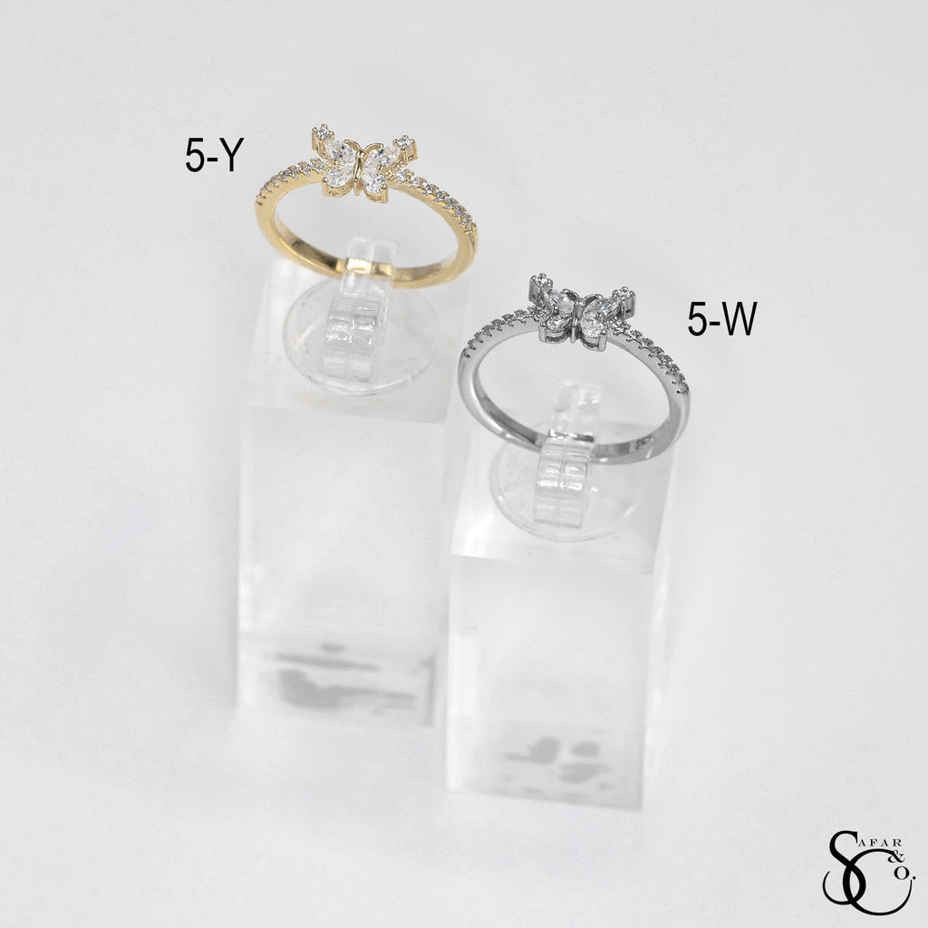 925 Sterling Silver Butterfly Ring - 5Y 5W