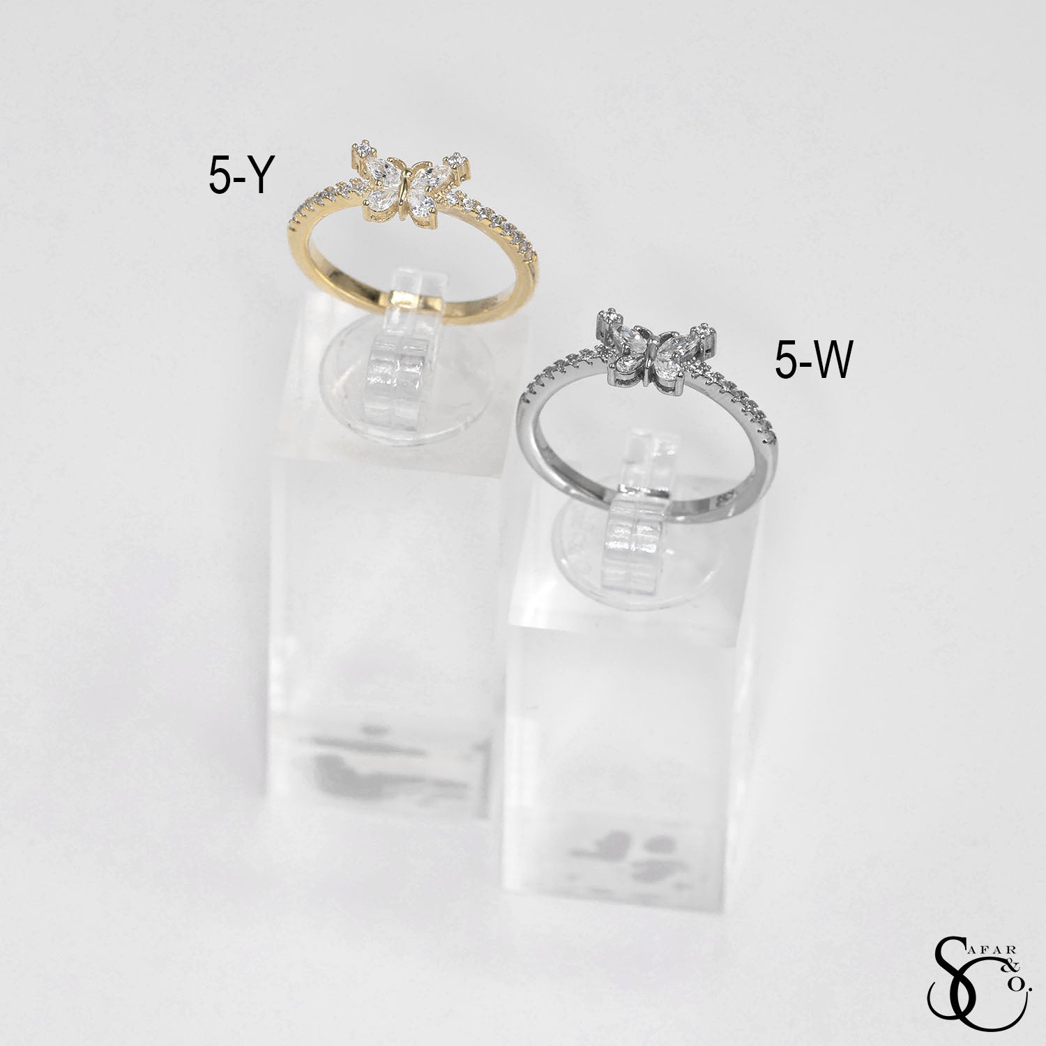925 Sterling Silver Butterfly Ring - 5Y 5W