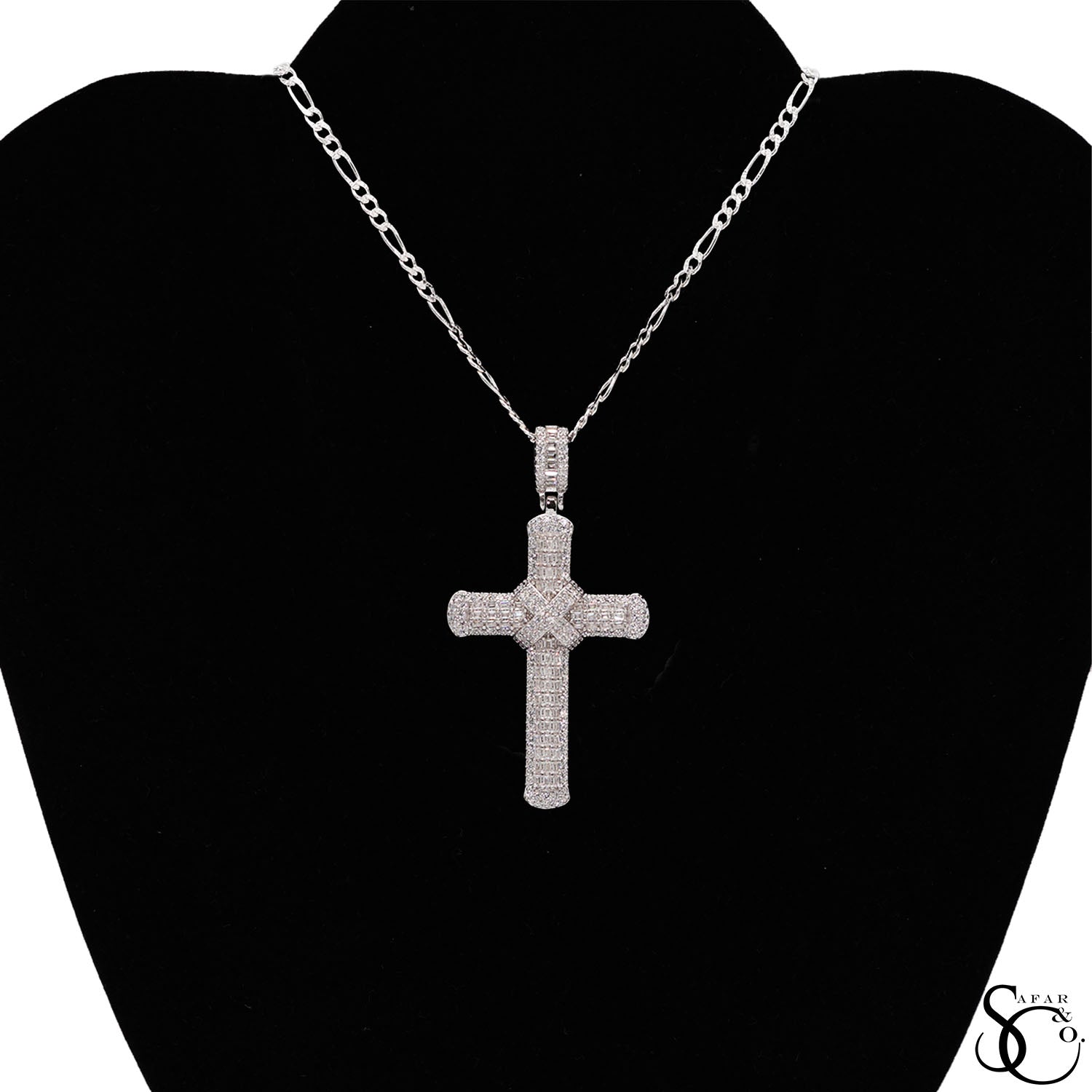 925 Sterling Silver Jesus Cross Crucifix Charm Pendant