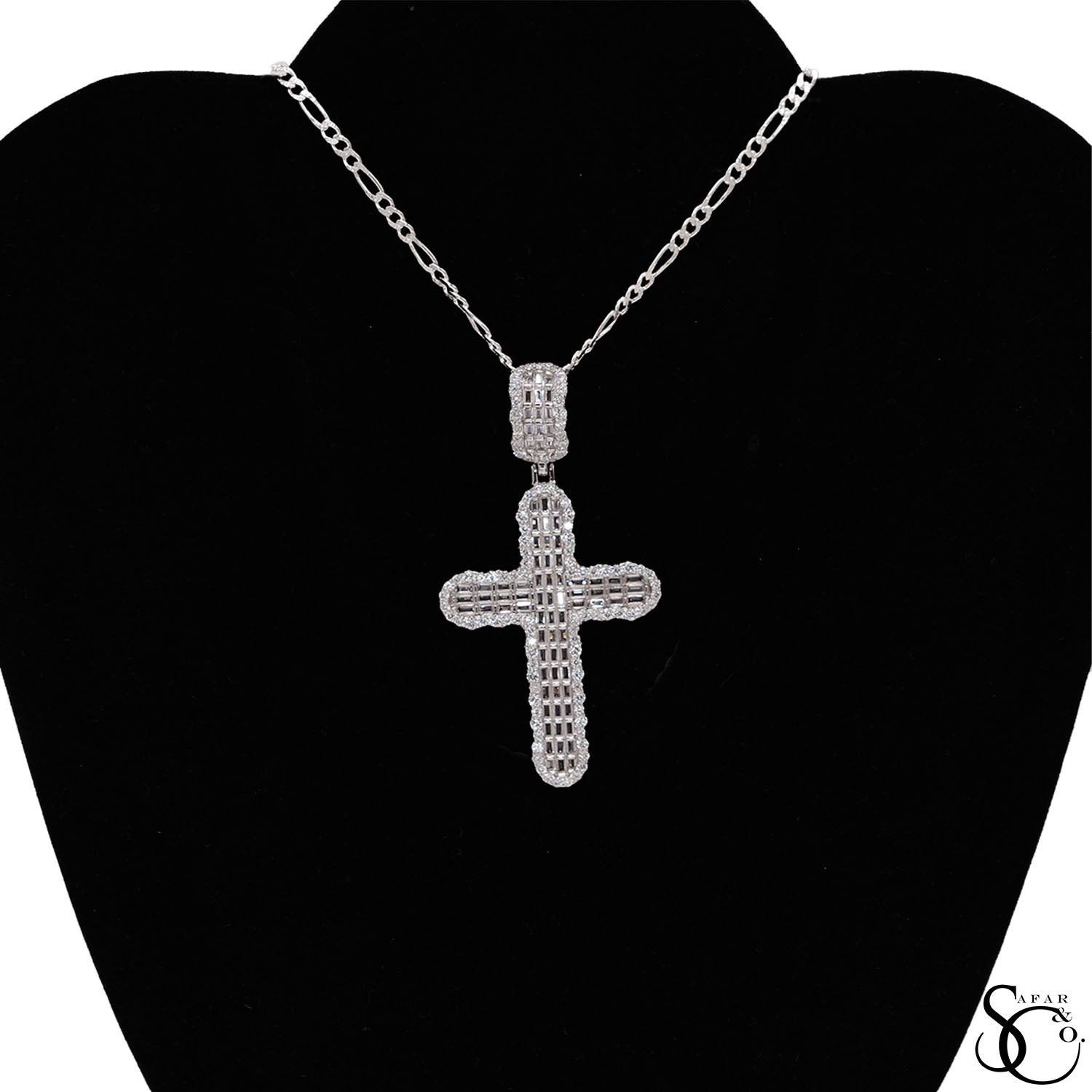 925 Sterling Silver Jesus Cross Crucifix Charm Pendant
