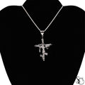 925 Sterling Silver Jesus Cross Crucifix Charm Pendant