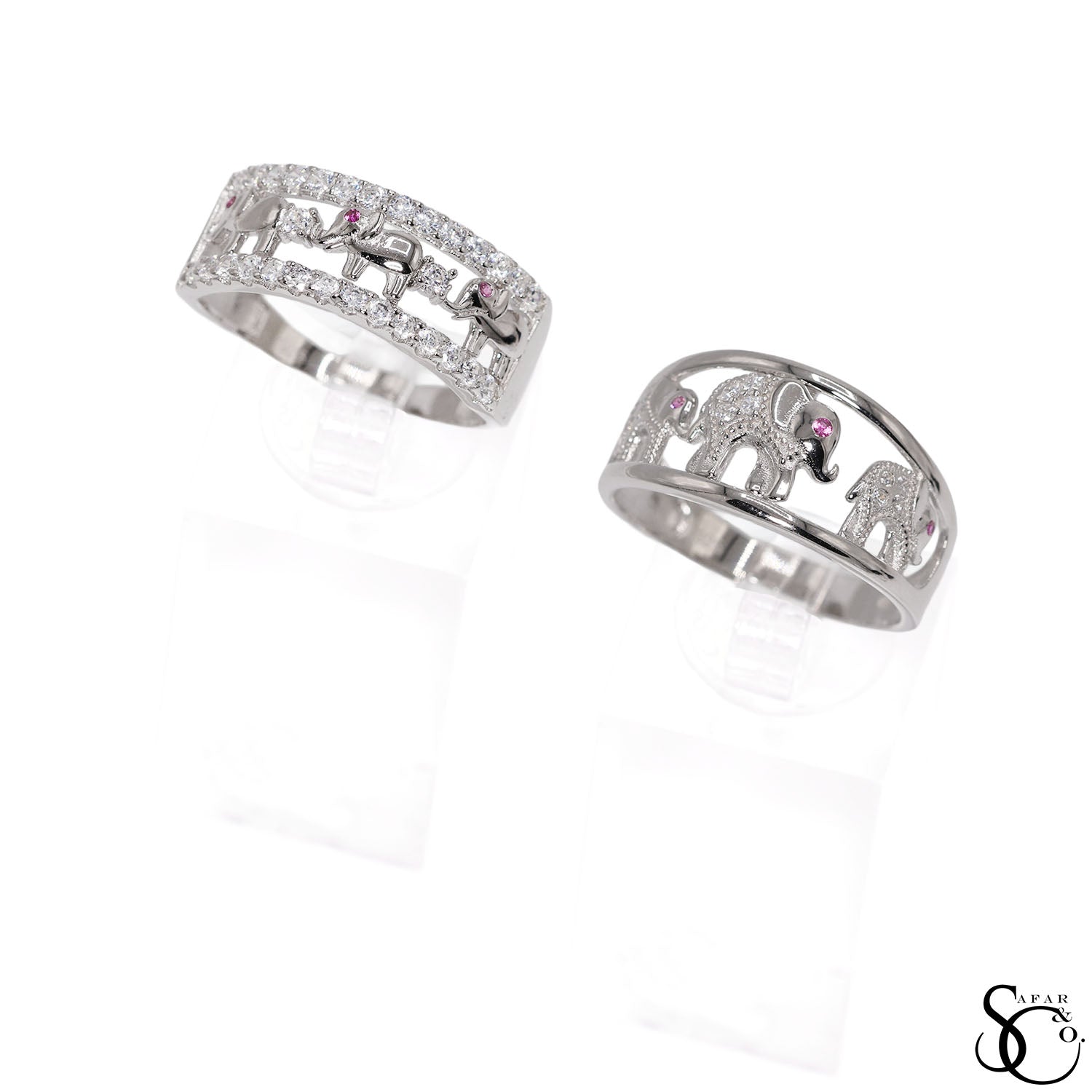 925 Sterling Silver Elephant Ring