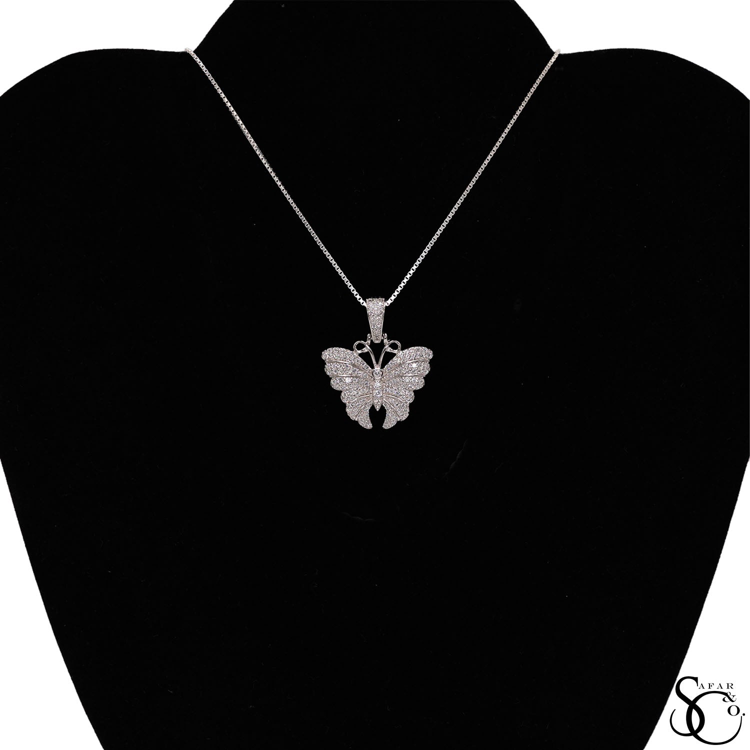 925 Sterling Silver Butterfly Charm Pendant