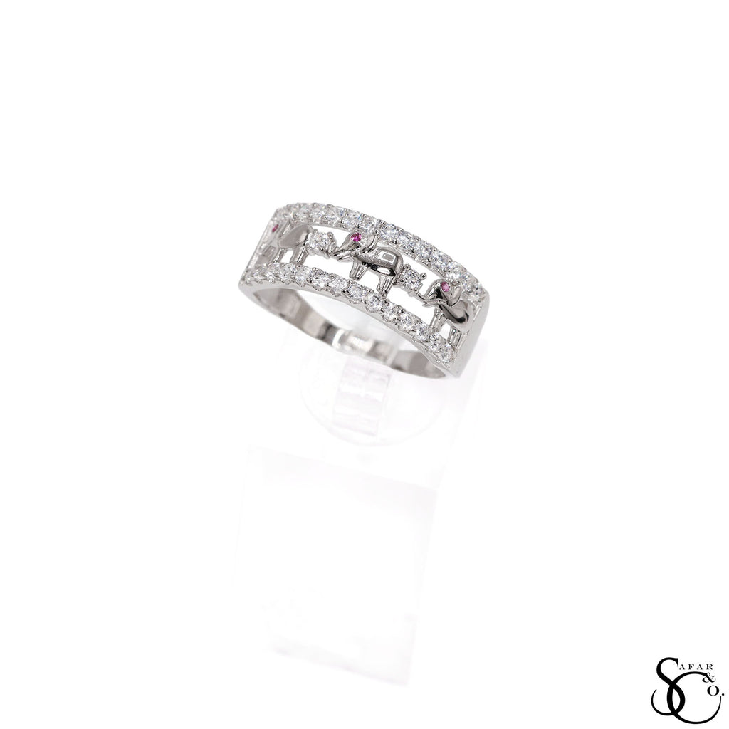 925 Sterling Silver Elephant Ring
