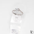 925 Sterling Silver Solitaire Round Ring - #6