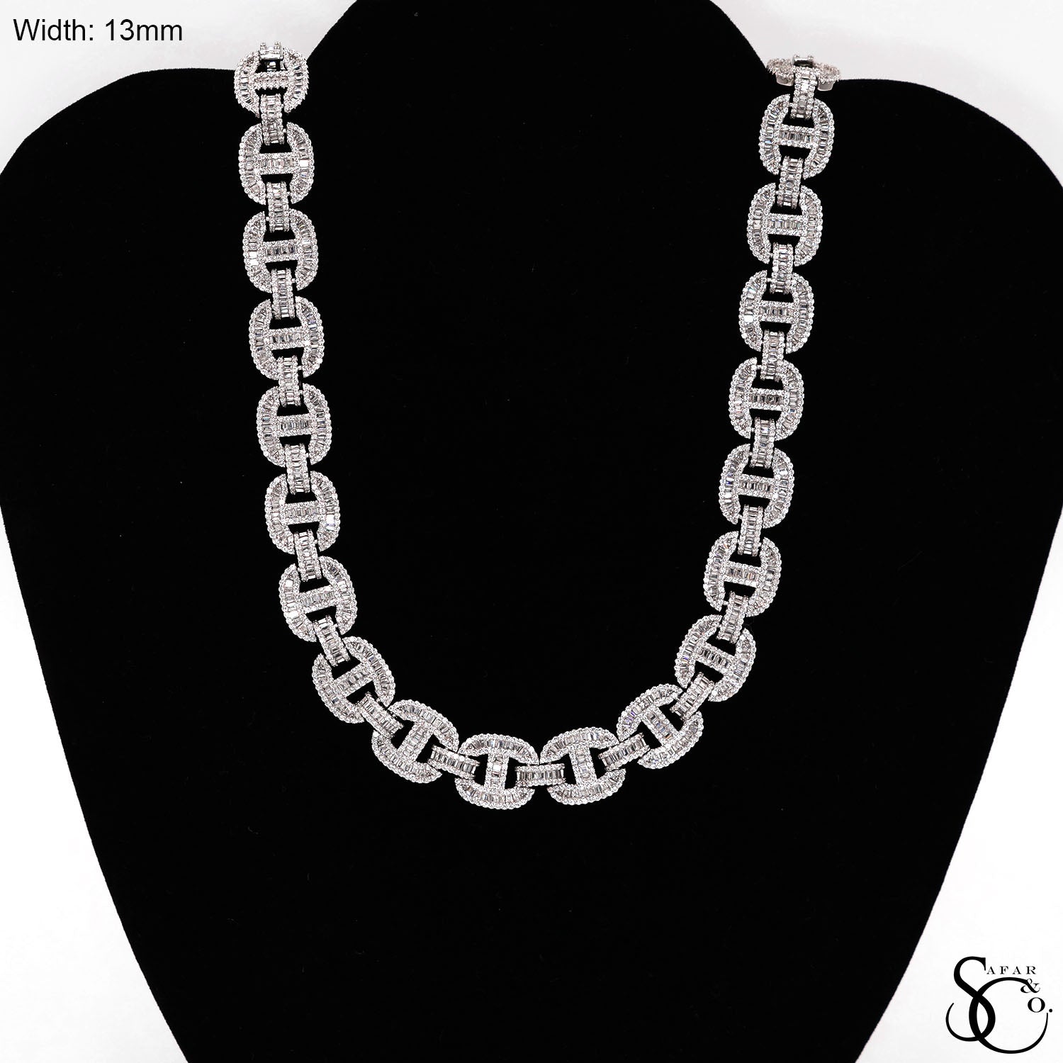 925 Sterling Silver Hip Hop CZ Iced Out Chain