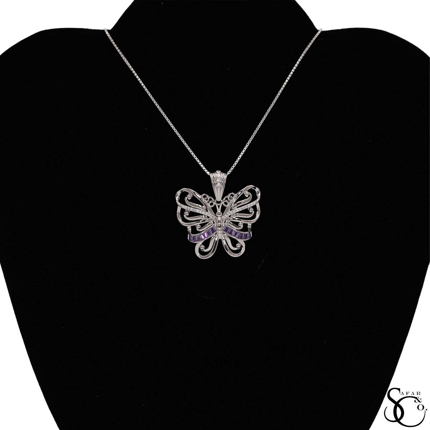 925 Sterling Silver Butterfly Charm Pendant