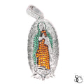 925 Sterling Silver Our Lady of Guadalupe Virgin Mary Charm Pendant