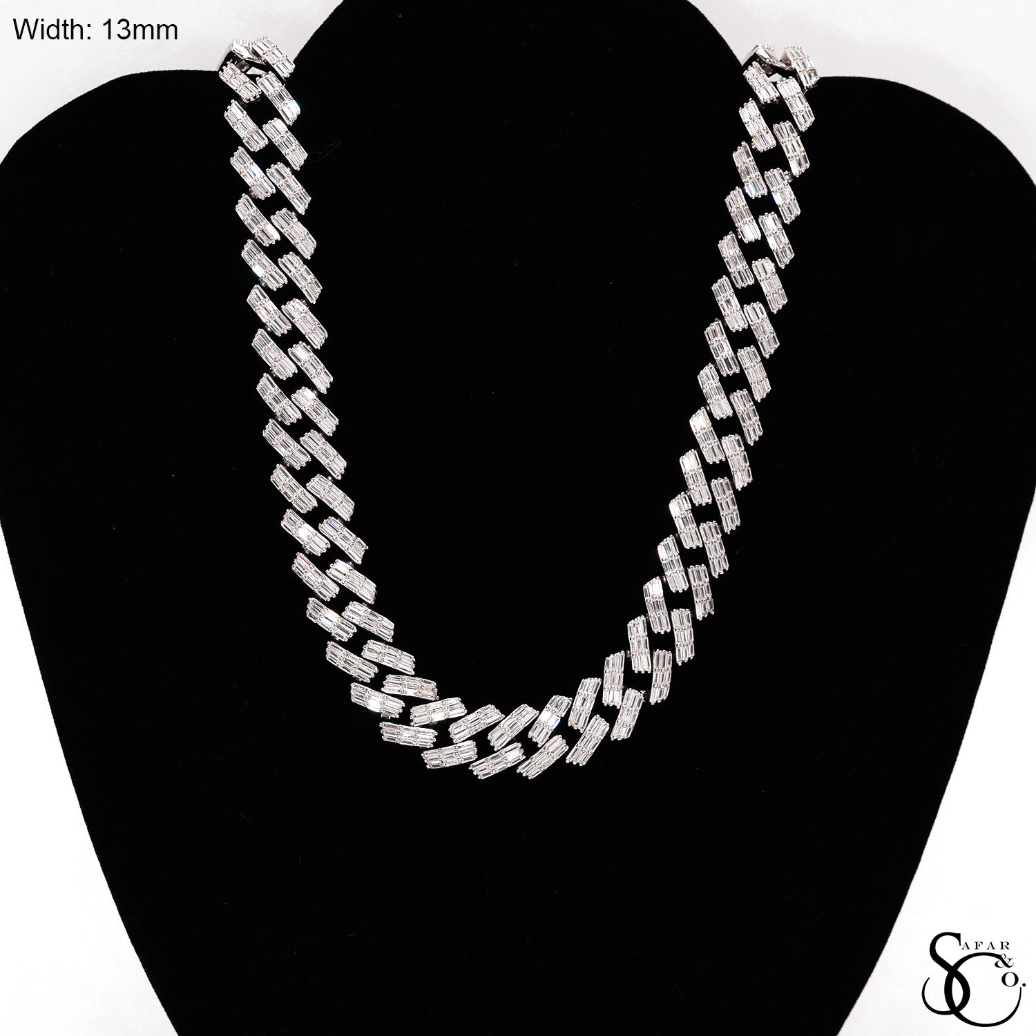 925 Sterling Silver Hip Hop CZ Iced Out Chain