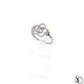 925 Sterling Silver 15 Quinceañera Flower Ring