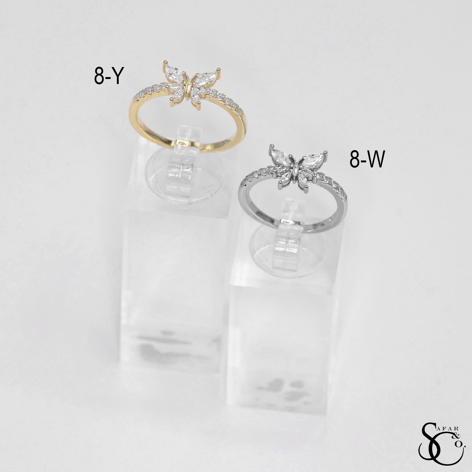 925 Sterling Silver Butterfly Ring - 8Y 8W