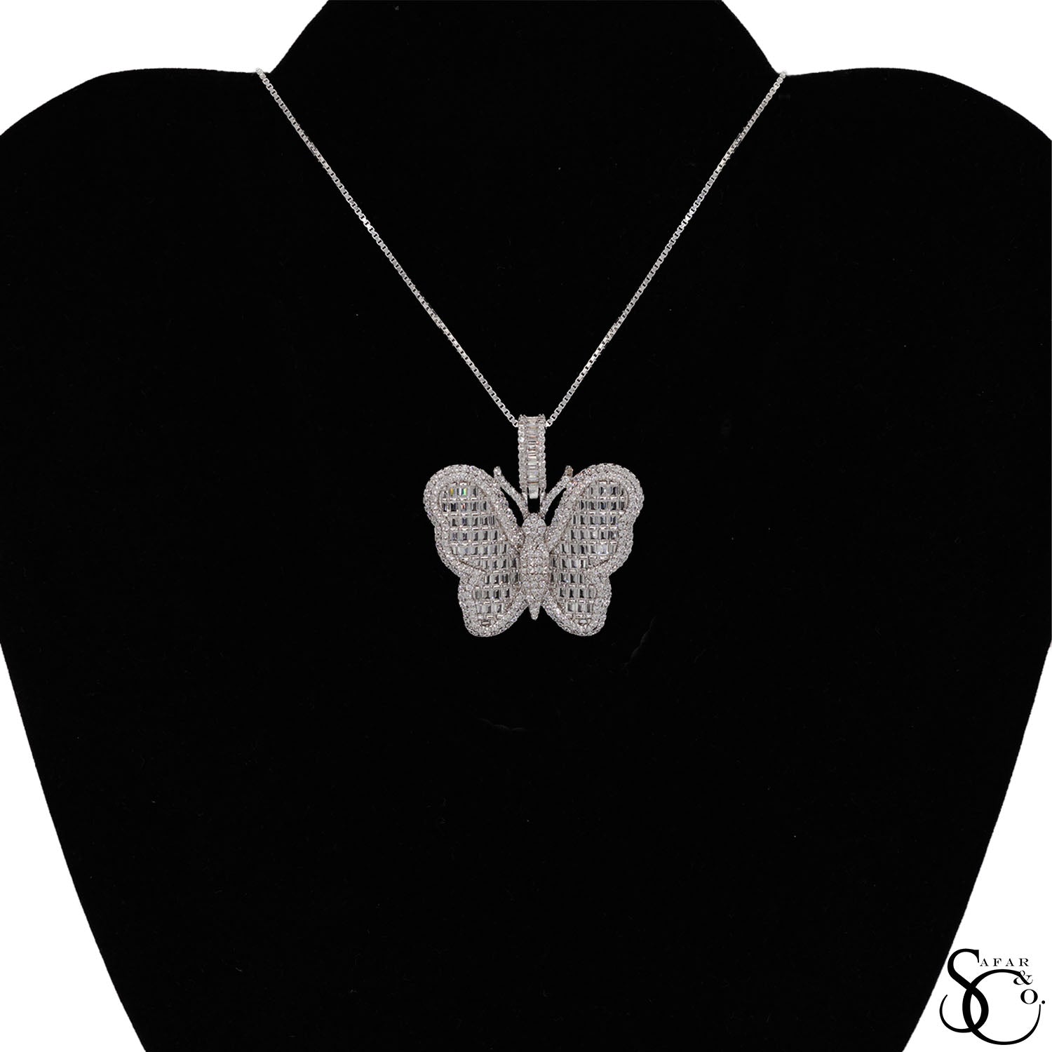 925 Sterling Silver Butterfly Charm Pendant