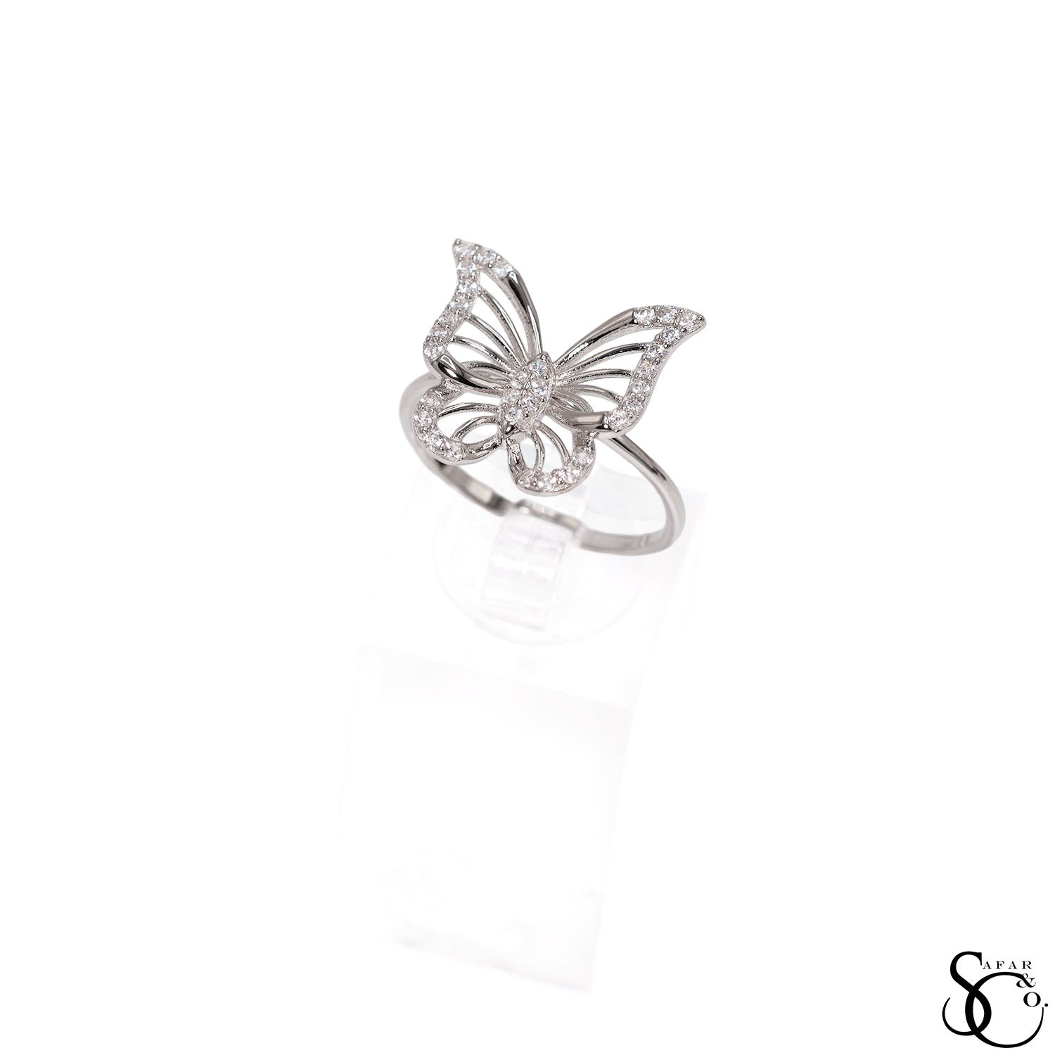 925 Sterling Silver Butterfly Ring