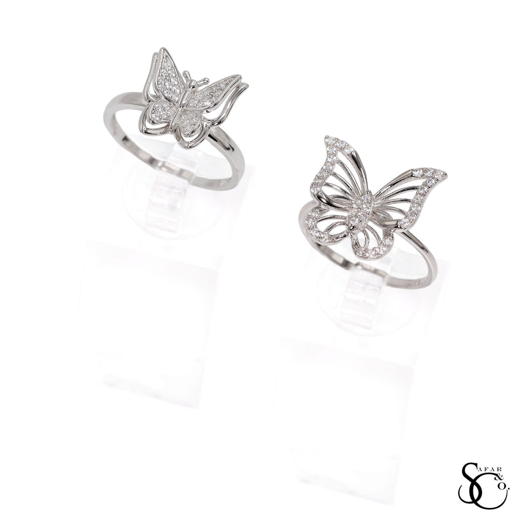 925 Sterling Silver Butterfly Ring