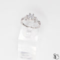 925 Sterling Silver Solitaire Round Ring - #9