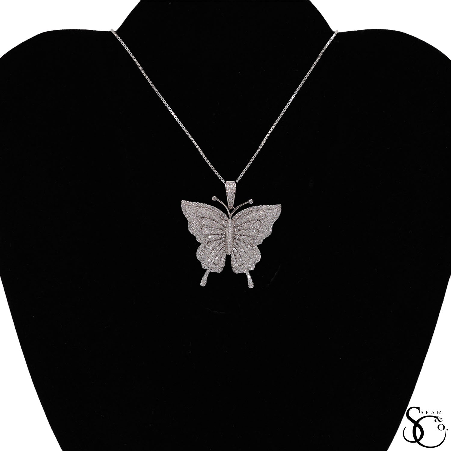 925 Sterling Silver Butterfly Charm Pendant