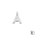 925 Sterling Silver Initial Letter Charm Pendant