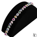 925 Sterling Silver Fancy Gemstone Bracelet