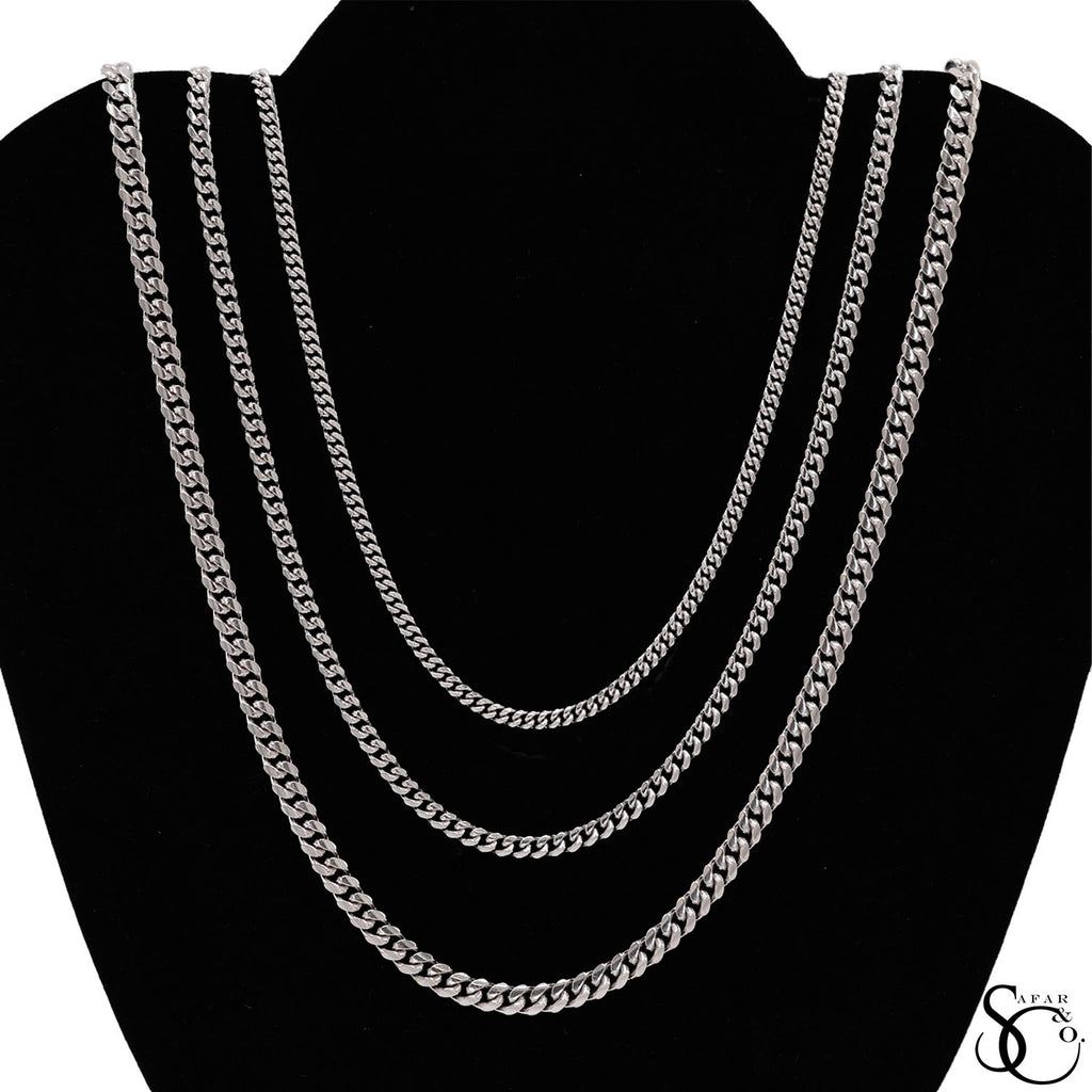 925 Sterling Silver 4.8mm Miami Cuban Chain