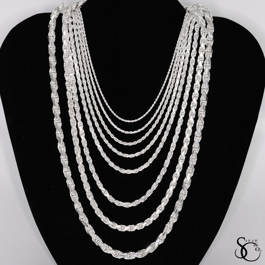 925 Sterling Silver 060 Rope Chain