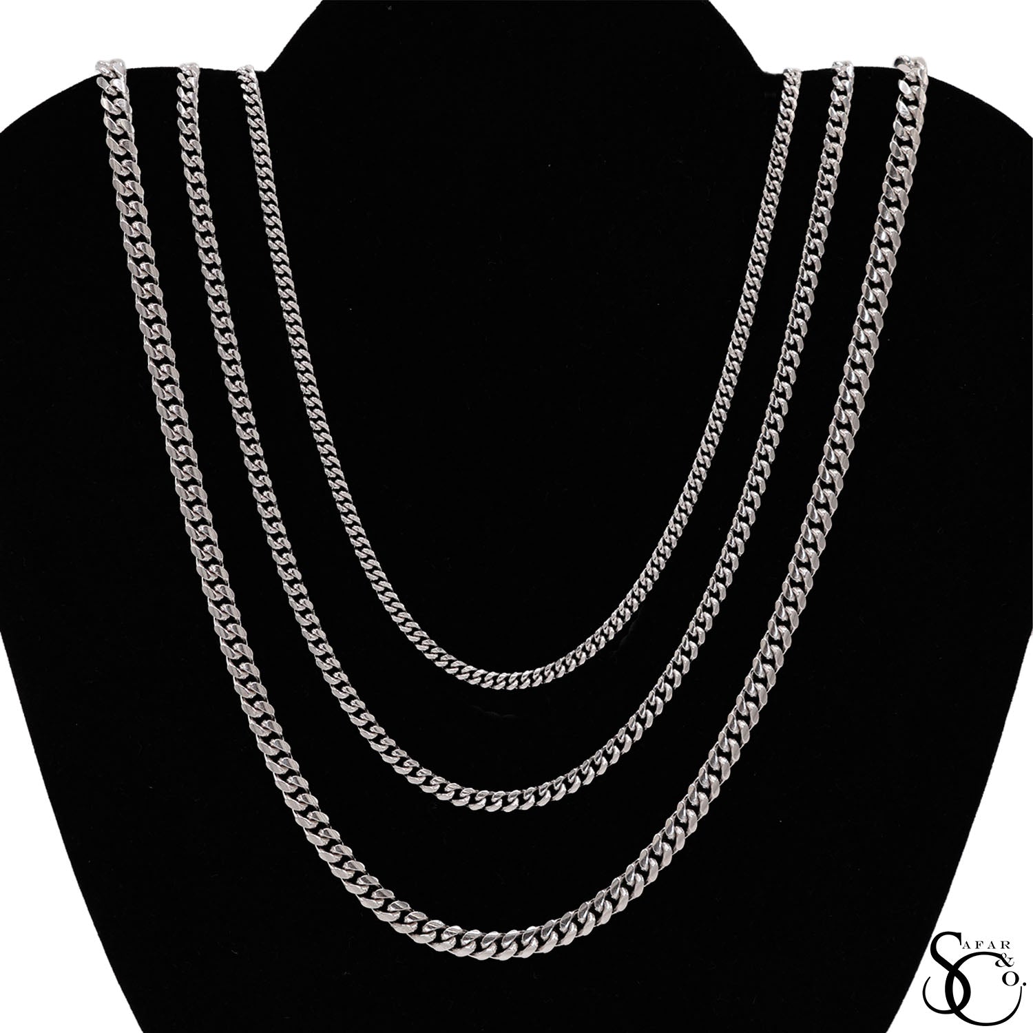 925 Sterling Silver 2.9mm Miami Cuban Chain