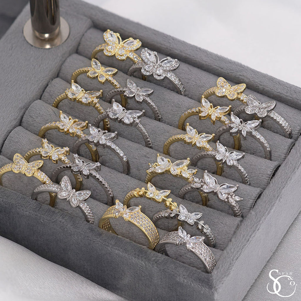 925 Sterling Silver Butterfly Ring - 8Y 8W
