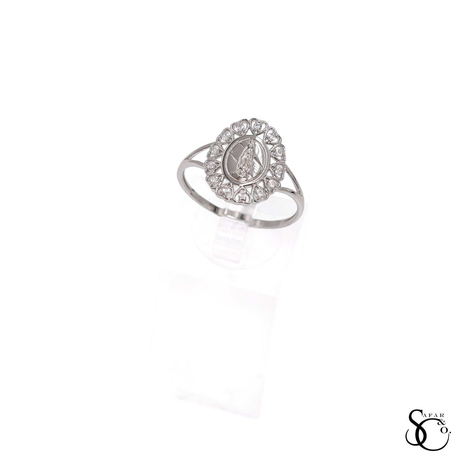 925 Sterling Silver Our Lady of Guadalupe Virgin Mary Ring