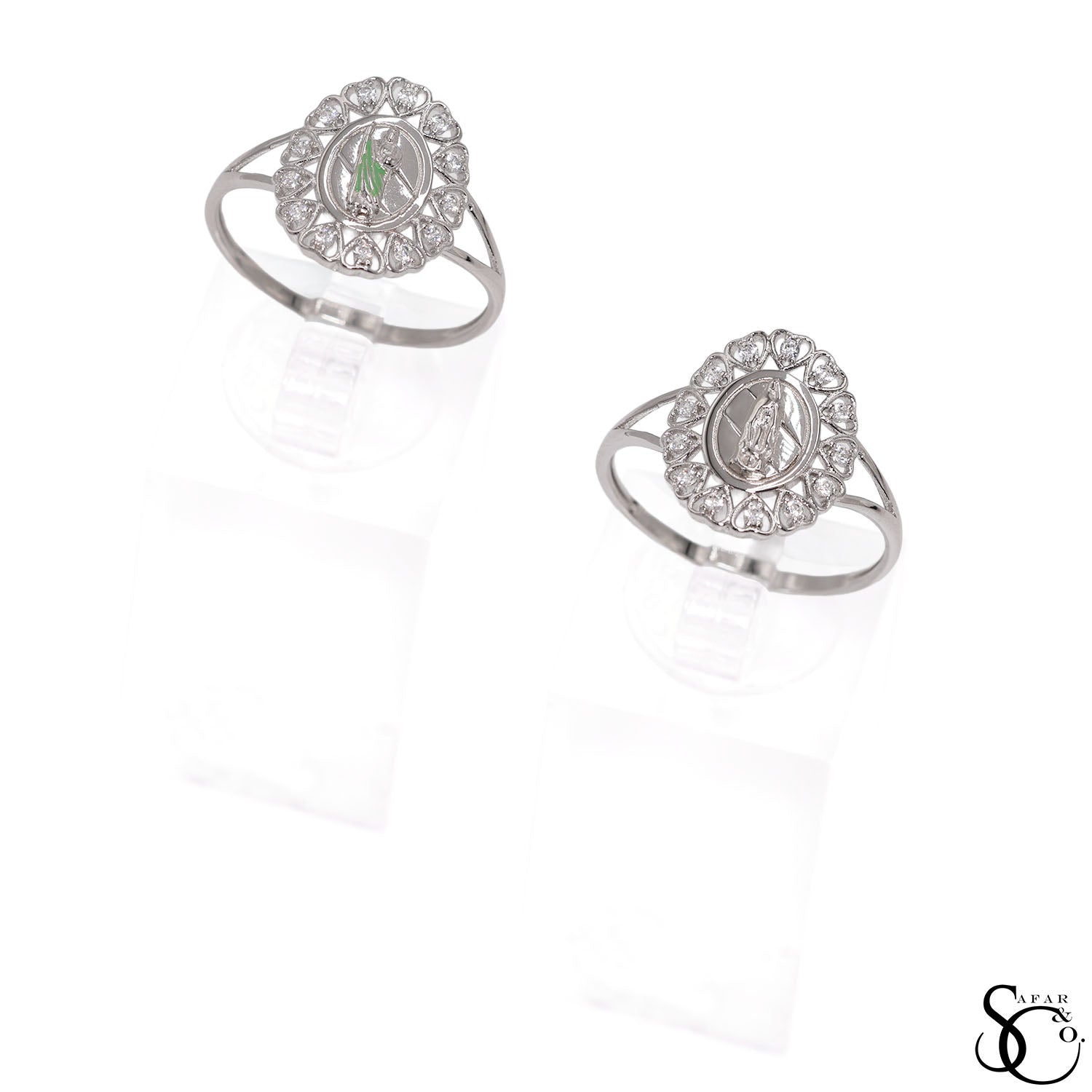 925 Sterling Silver Our Lady of Guadalupe Virgin Mary Ring